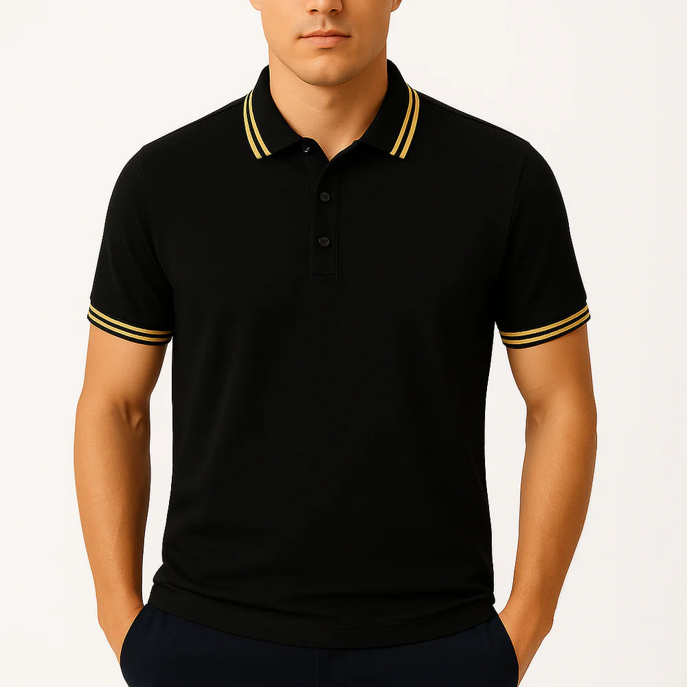 Scolora | Contrast Collar Polo Shirt