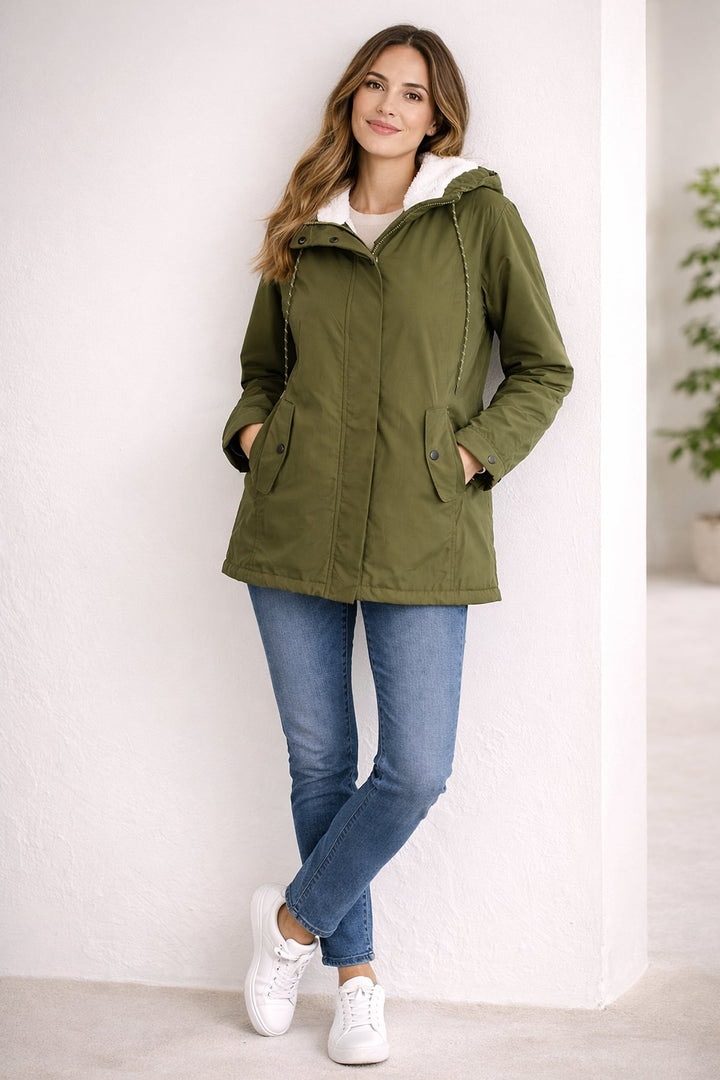 Beatrice Warm Long Hooded Puffer Winter Jacket 1