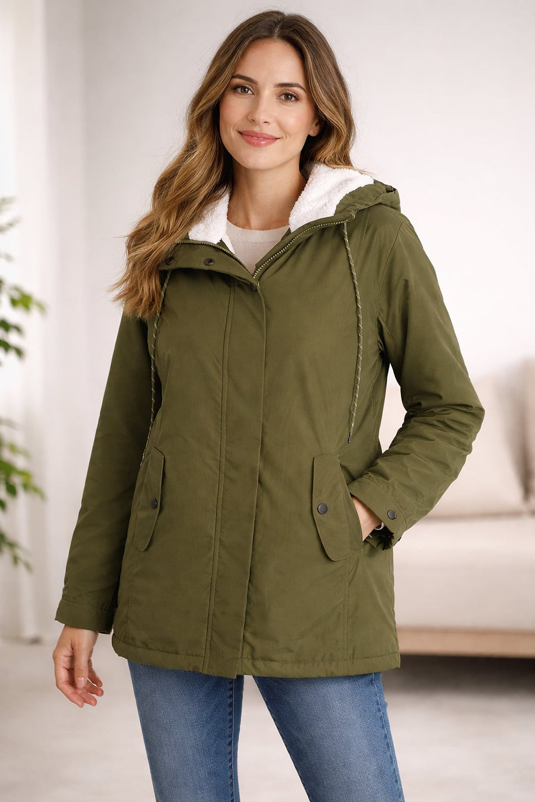 Beatrice Warm Long Hooded Puffer Winter Jacket 3
