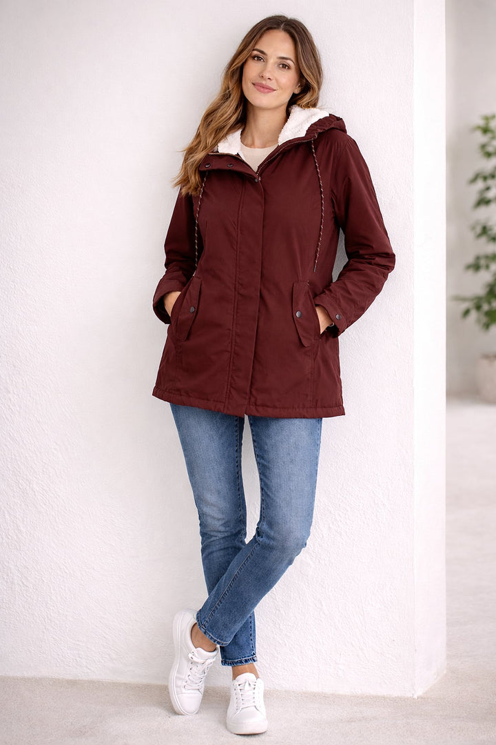 Beatrice Warm Long Hooded Puffer Winter Jacket 5