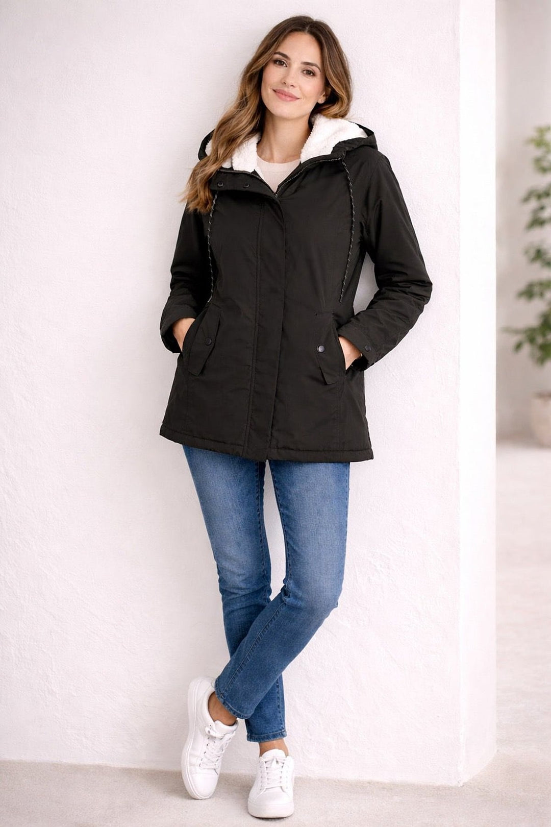 Beatrice Warm Long Hooded Puffer Winter Jacket 8