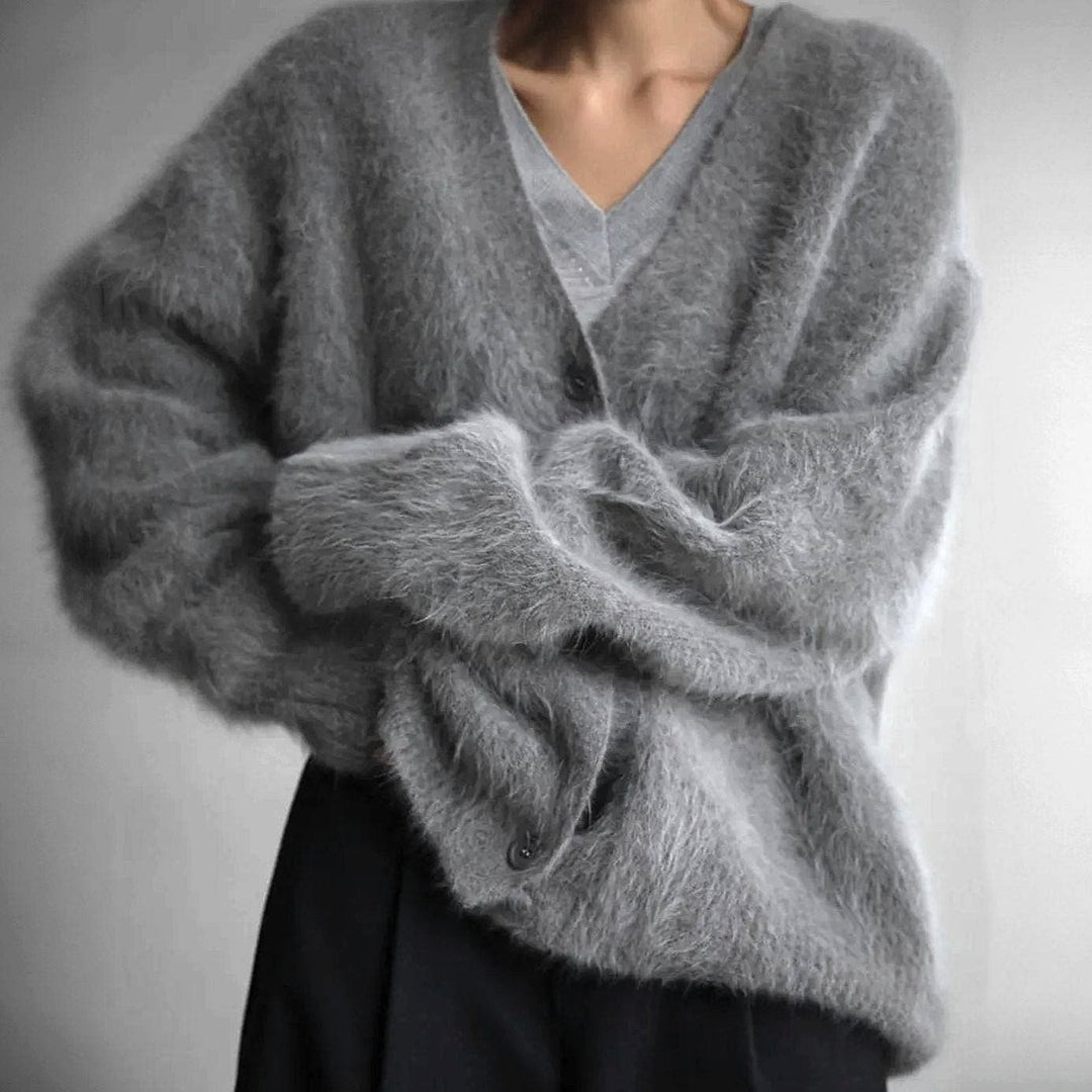Hannah Warm Oversized V Neck Cardigan 5