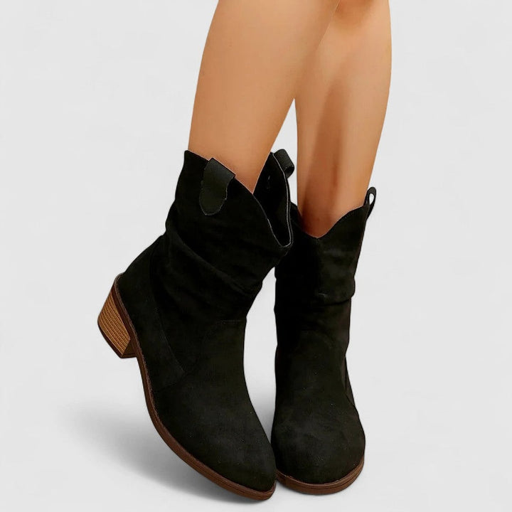 Poppy Effortless Faux Suede Slouch Boots 3