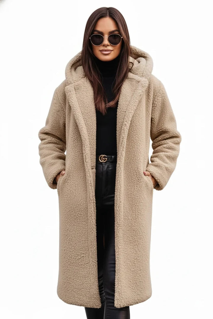 Veronique Elegant Oversized Teddy Fleece Coat 1