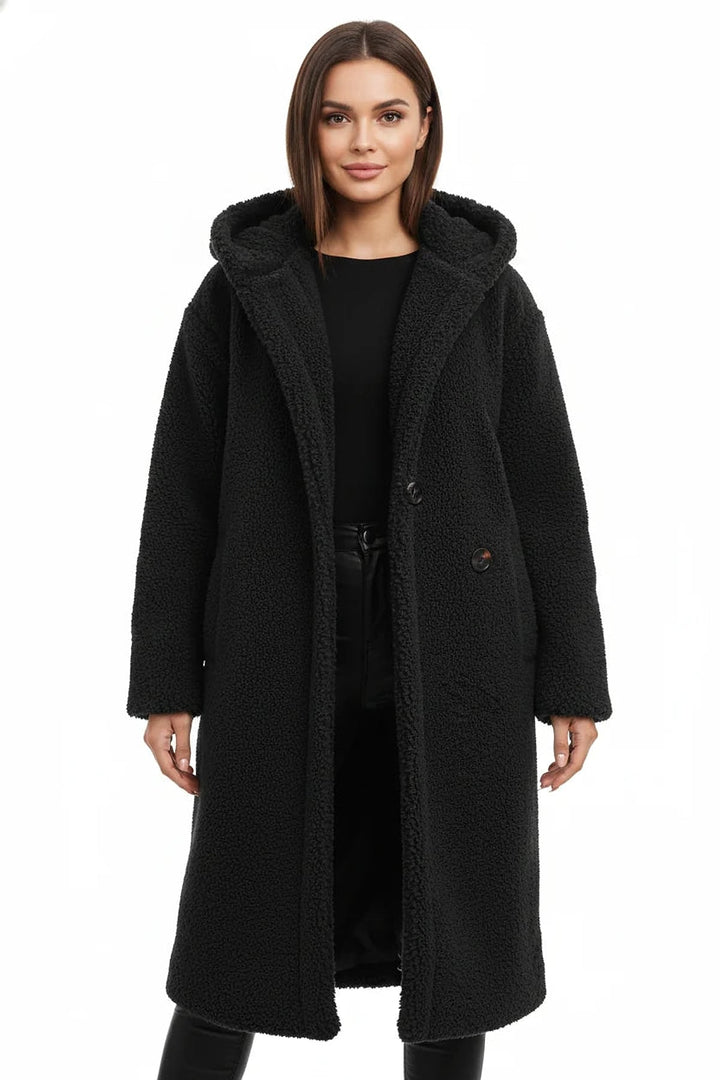 Veronique Elegant Oversized Teddy Fleece Coat 3