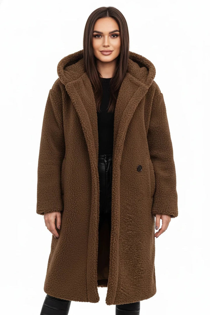 Veronique Elegant Oversized Teddy Fleece Coat 4