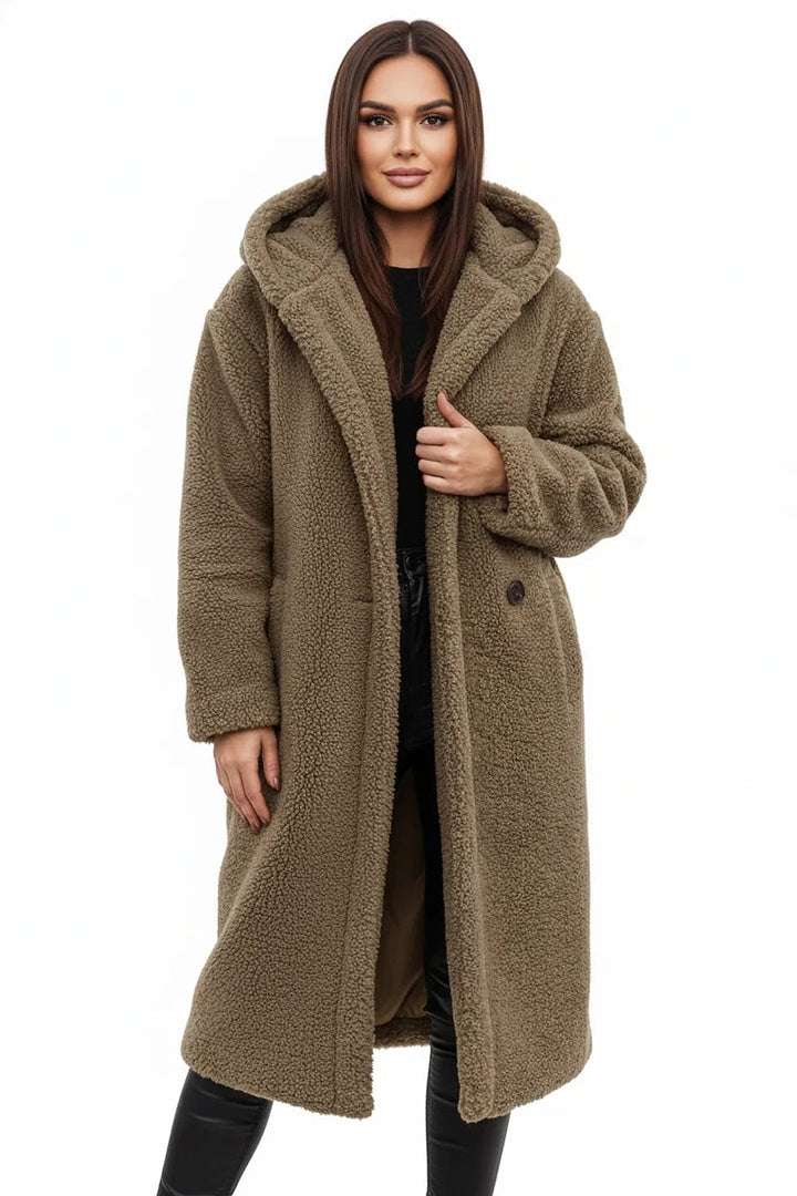 Veronique Elegant Oversized Teddy Fleece Coat 5