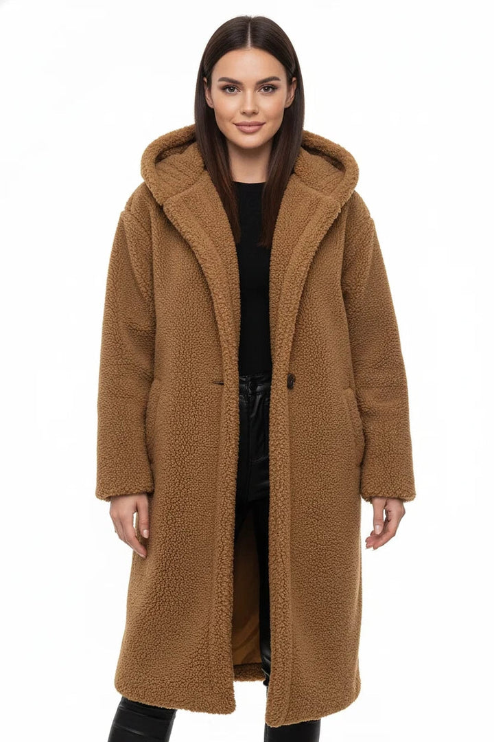 Veronique Elegant Oversized Teddy Fleece Coat 6