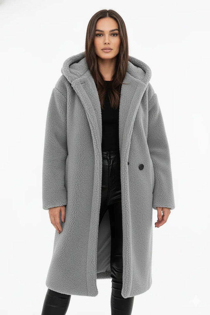 Veronique Elegant Oversized Teddy Fleece Coat 8