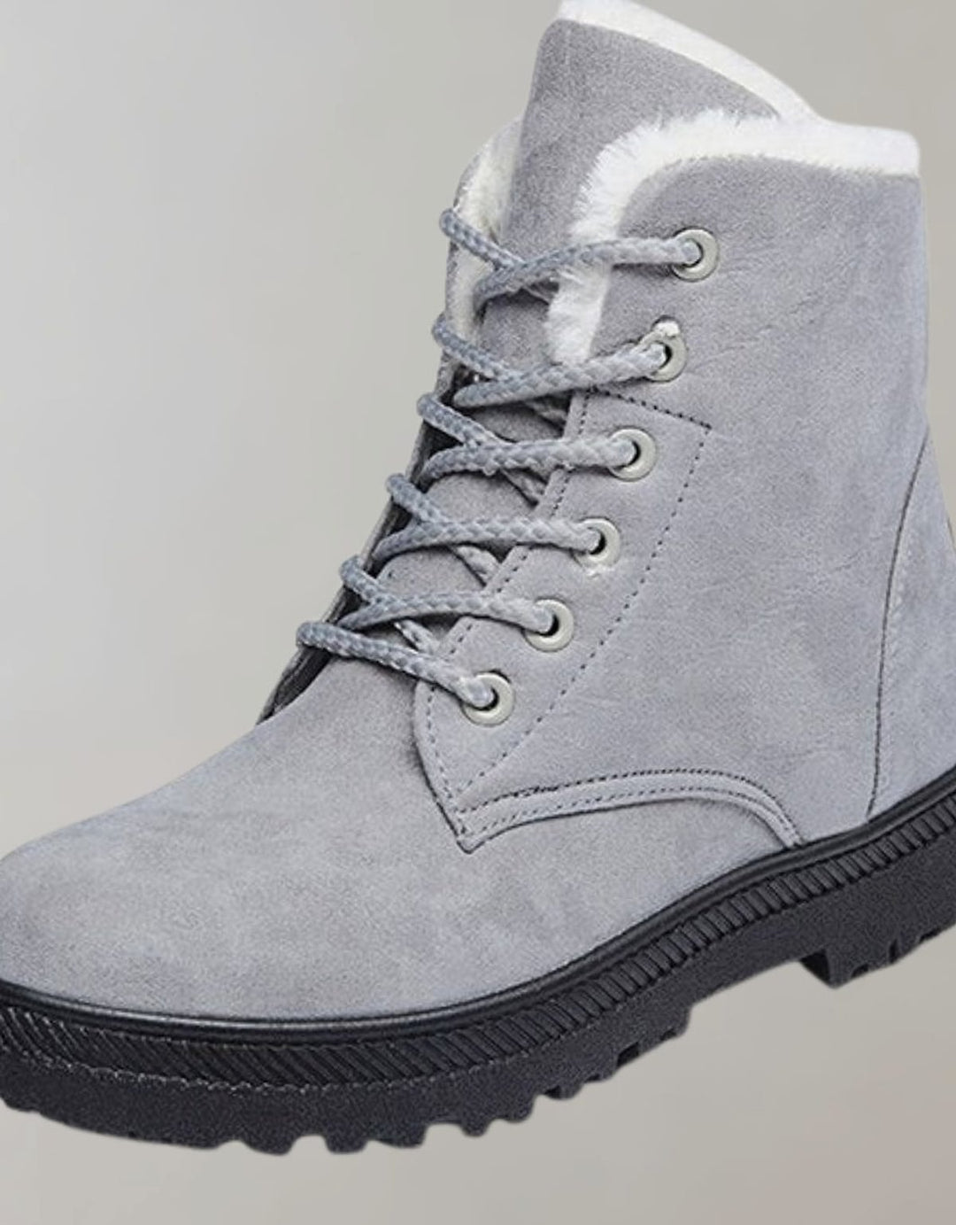 Zora Warm Lace Up Faux Suede Ankle Boots 4